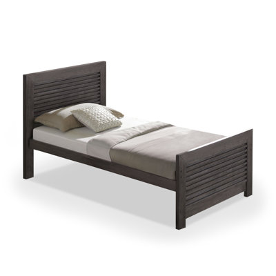 Lit plateforme simple en bois massif Ezzard