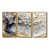 Toile avec cadre flottant or