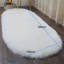 Oval Solid Colour Faux Sheepskin 180cm X 100cm Area Rug