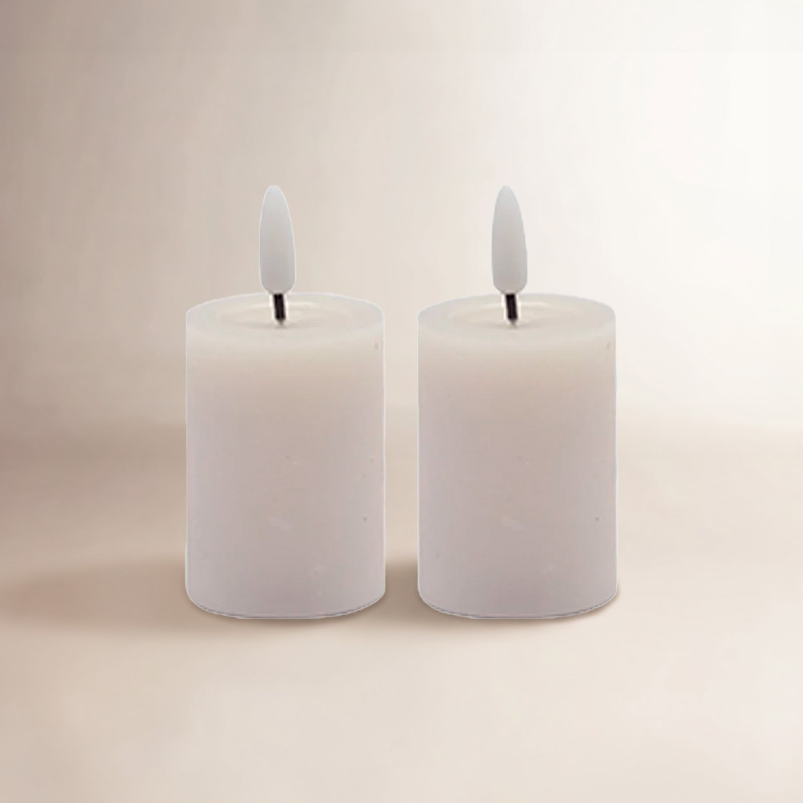 Flameless Pillar Candle, Pink