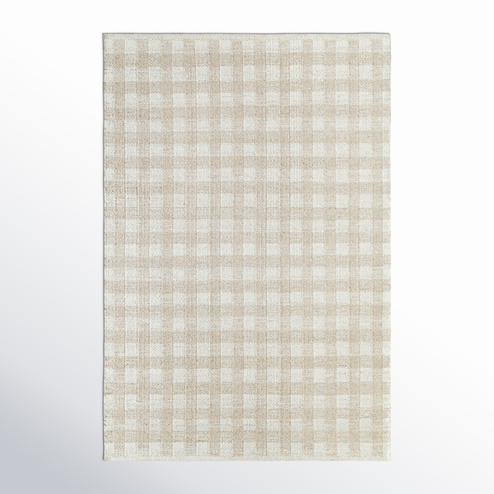 Lavande Plaid Wool Area Rug, Rectangle 8'10" x 12'