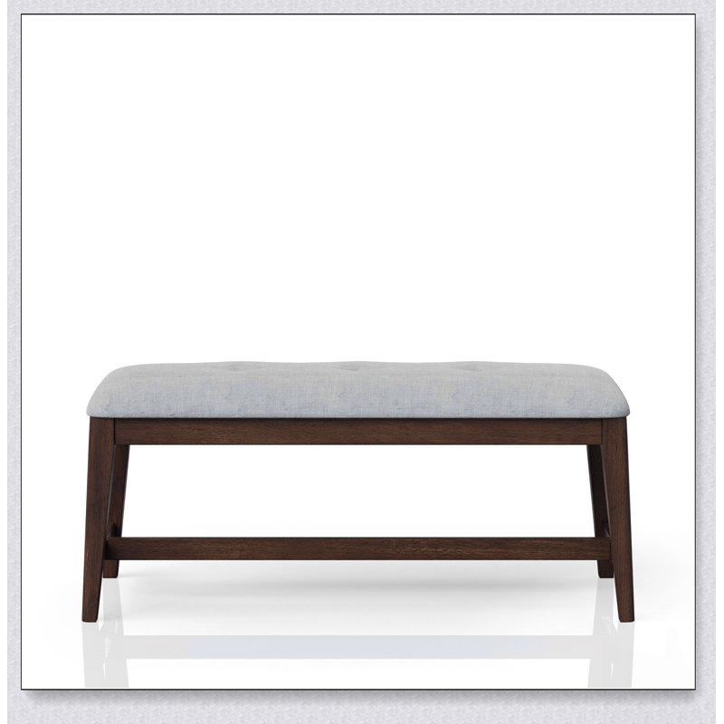 Banc de salle à manger rembourré sans dossier avec un design Mid-Century moderne, parfait pour des sièges élégants et confortables