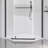 Pivot Shower Door, With 1/4" (6MM) Tempered Glass For Bathroom Shower Door--36*36*72 INCH-- Matte Black---(NO INCLUDED Neo-Angle Shower Base )