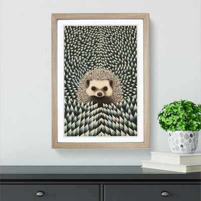 Hedgehog Op - Framed Print