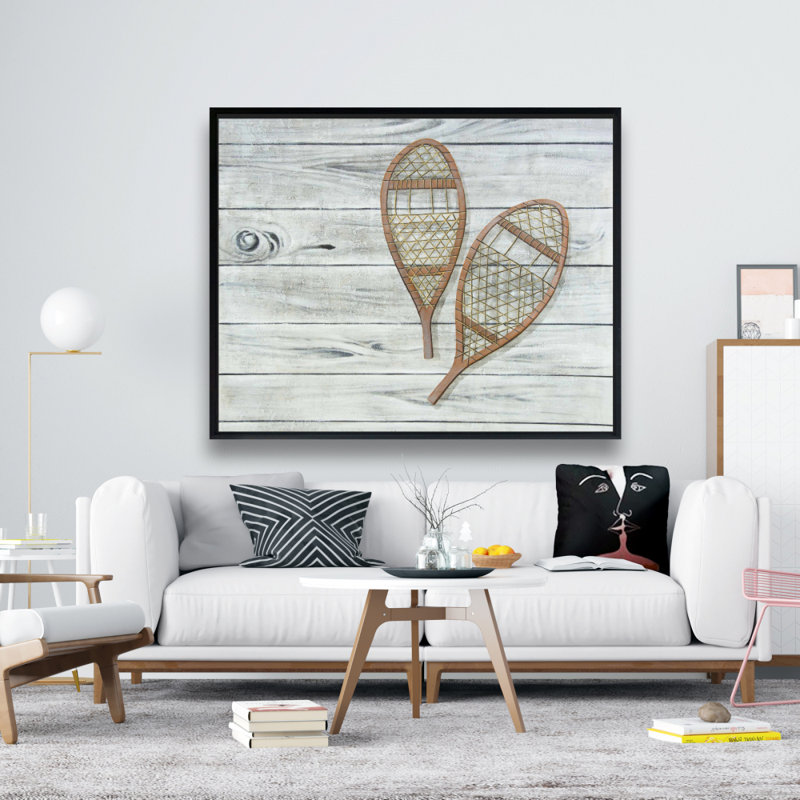Snowshoes Print On Canvas
