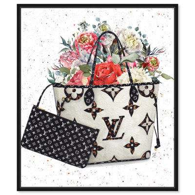 Doll Memories - Floral Summer Bag Canvas Modern Fashion Art by 