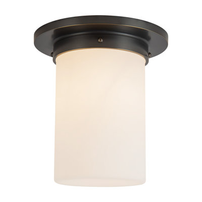 Plafonnier encastré cylindrique bronze urbain minéral 8 po (9 po de hauteur)