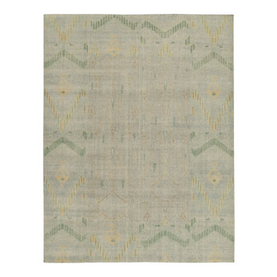 Distressed Homage Wool Geometric Area Rug