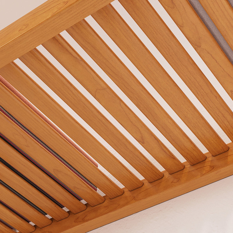 Honey Maple Solid Wood Closet Organizer System with Shelves & Hanging Rods