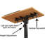 Chariot pour ordinateur portable avec roulettes H 23 po x l 23 po-101007680