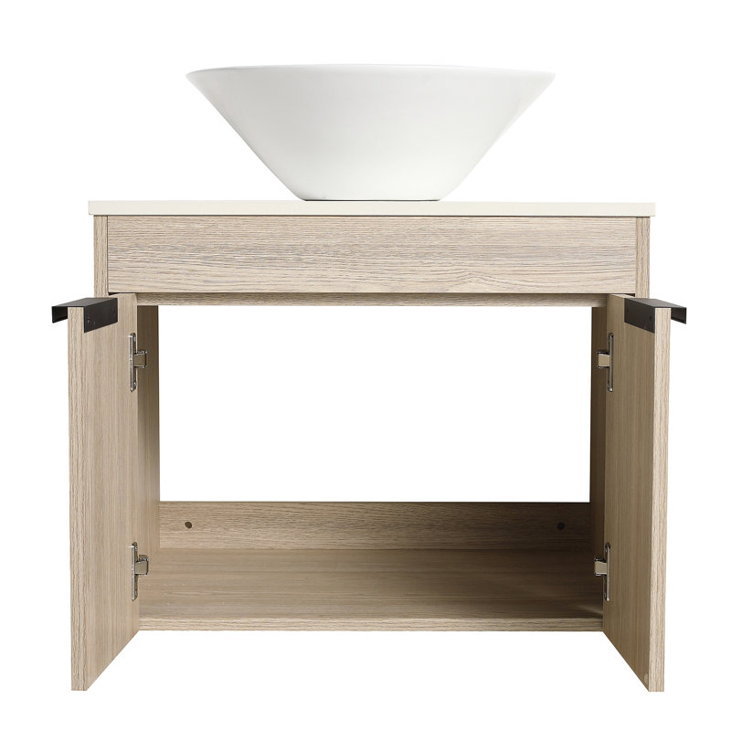 Ensemble de meuble-lavabo 24 po avec lavabo en céramique 24 po Modern Design Float Modern