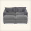 Canapé modulaire à assise profonde avec 2 repose-pieds et coussins moelleux, canapé modulaire pour causeuse pour salon, appartement, bricolage
