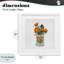 «Nostalgic Marigold Tin Bouquet», reproduction encadrée sous verre, design par Val Rhodes-310010460-310010457