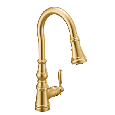 Weymouth Brushed Gold Kitchen Faucet