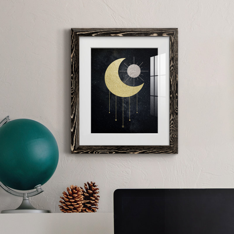 Bijou de lune - cadre photo, Cadre noir, H 24 po x l 18 po x P 1,5 po
