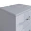 Brendle 2 Drawer Bedside Table Nightstand. High Gloss Front with Chrome Handles, Scratch Resistant.-39703072