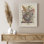 "YUK59 Bouquets de fleurs classiques, art floral rustique, affiches, affiches, salle de bain, petit art mural"