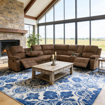 3 - Piece Upholstered Manual Reclining Sectional