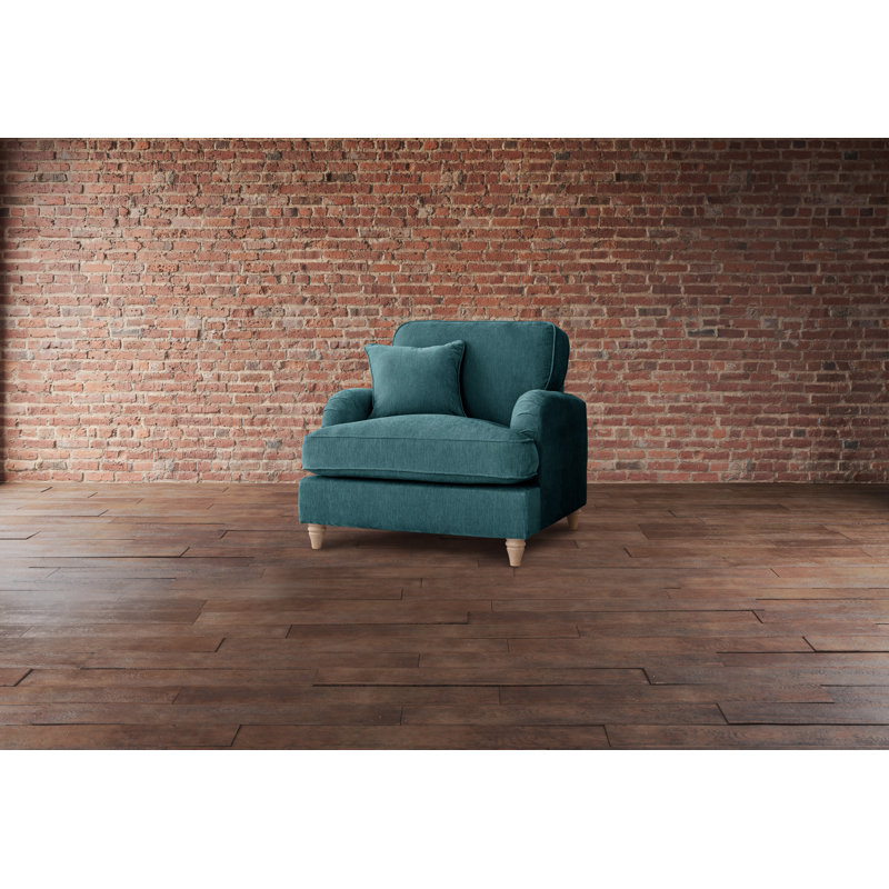 Galilee Upholstered Armchair, Emerald