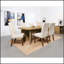 Table de salle à manger rectangulaire avec base géométrique Larrabee