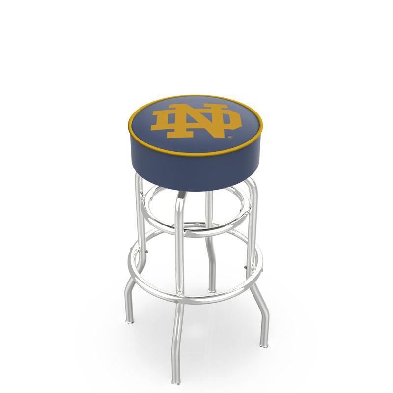 NCAA Swivel Bar & Counter Stool, Bar Stool (30" Seat Height), Notre Dame (ND)