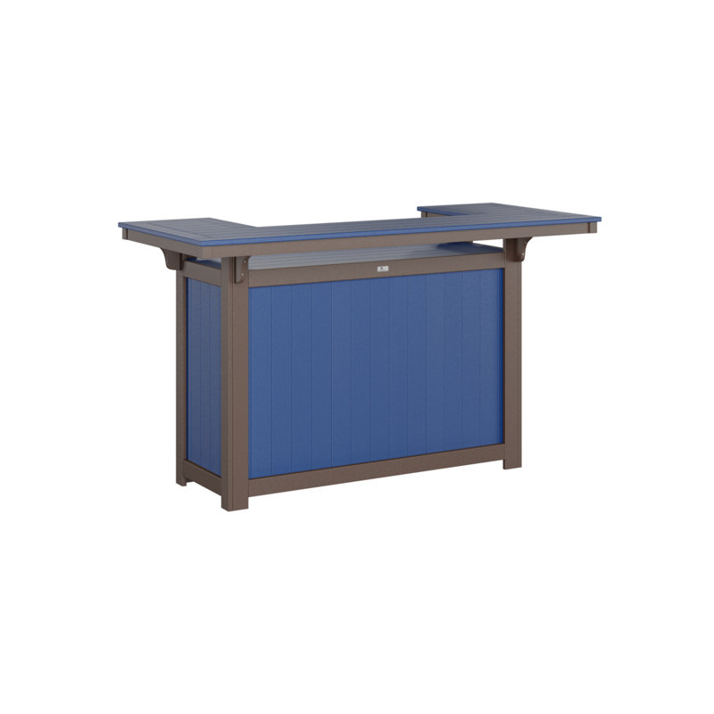 Berlin Gardens Outdoor Island, Pacific Blue, Chocolate Brown