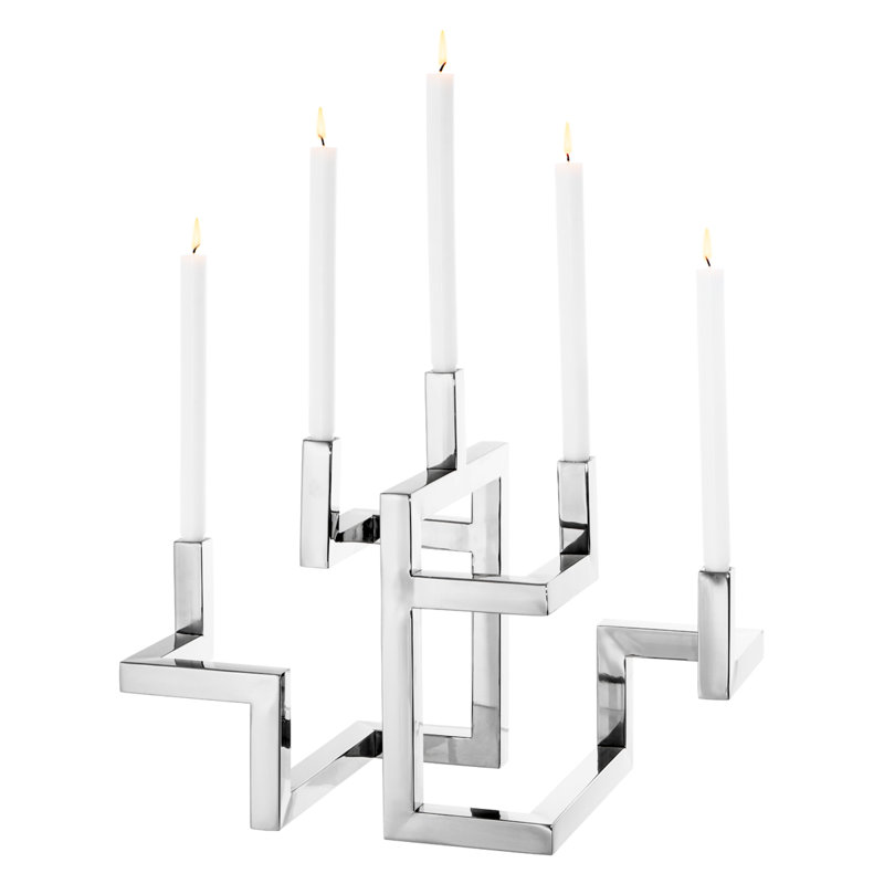 Skyline 16'' H Metal Tabletop Candelabra