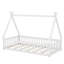 Lit de sol en forme de tente pour enfants avec garde-corps de protection-446228180-446228181