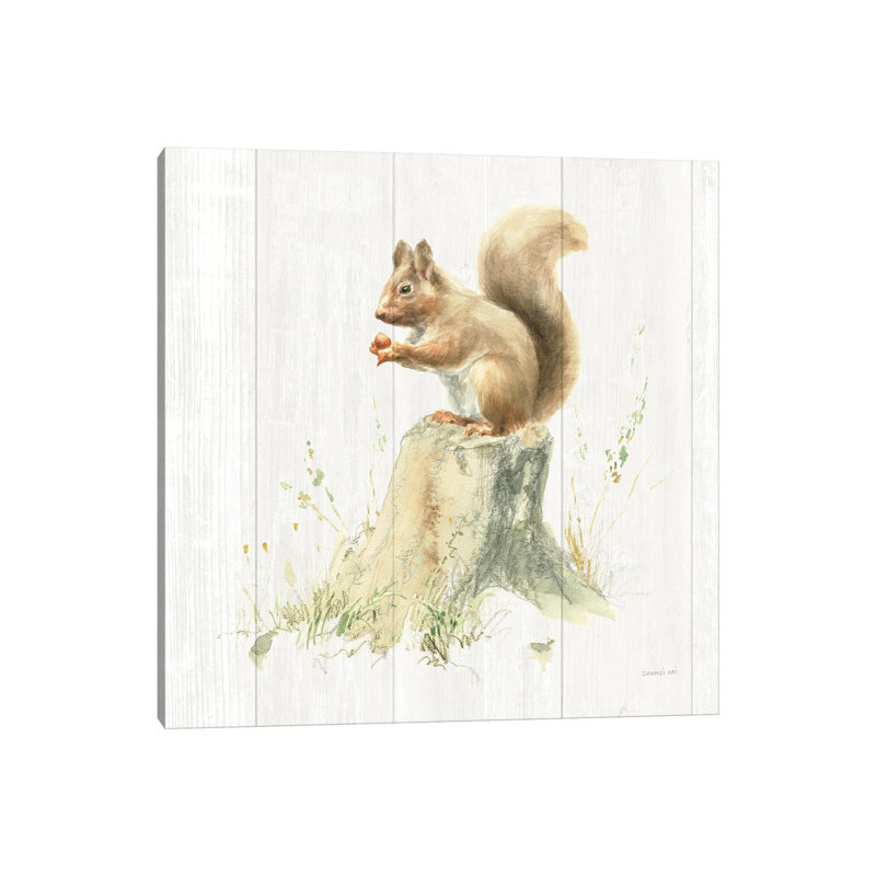 Meadows Edge VI On Wood by Danhui Nai - Wrapped Canvas Gallery-Wrapped Canvas Giclée, 30.48 cm H x 30.48 cm W