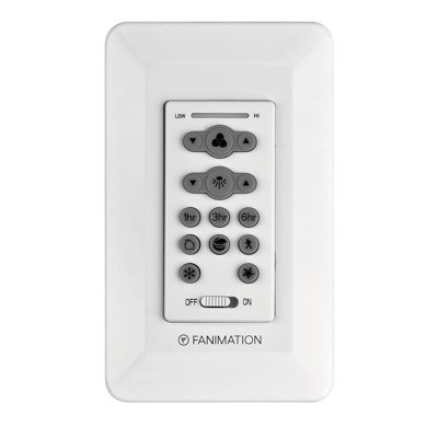 Ceiling Fan Wall Control Reversing - 6 Speed DC Motor Fan - White