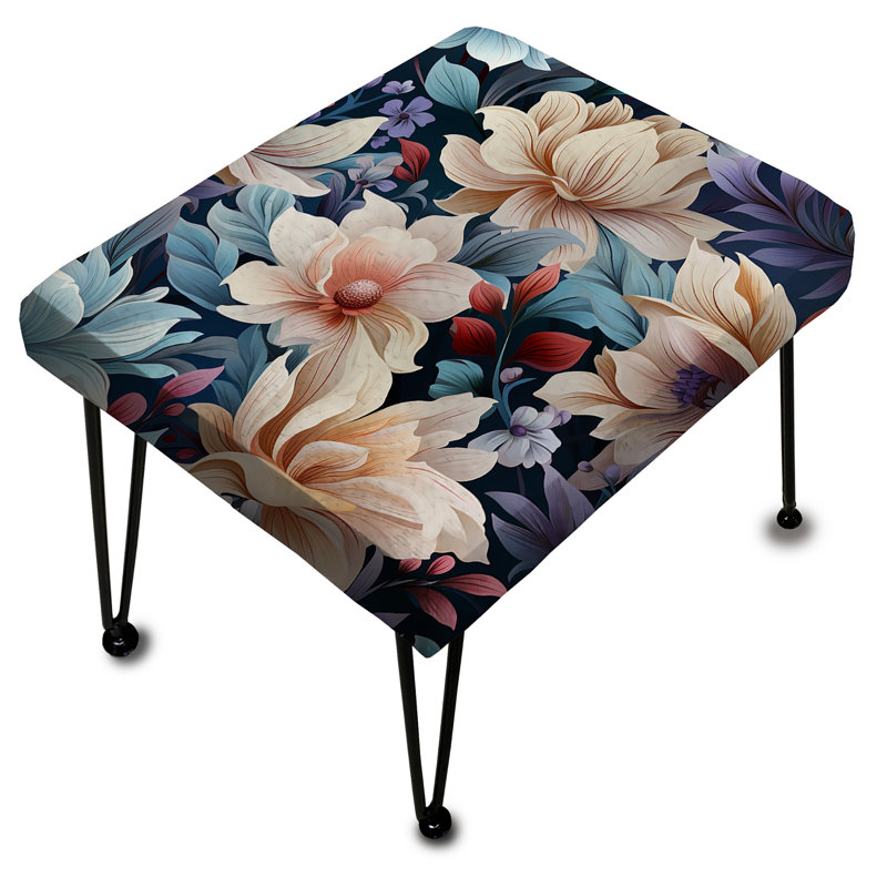 Lehar - Repose-pieds rectangulaire botanique