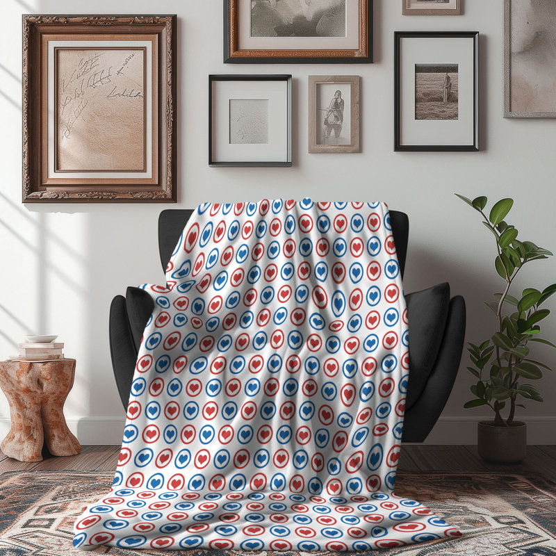 Bleu grenat - couverture sherpa de qualité supérieure 1 pièce, Lit simple