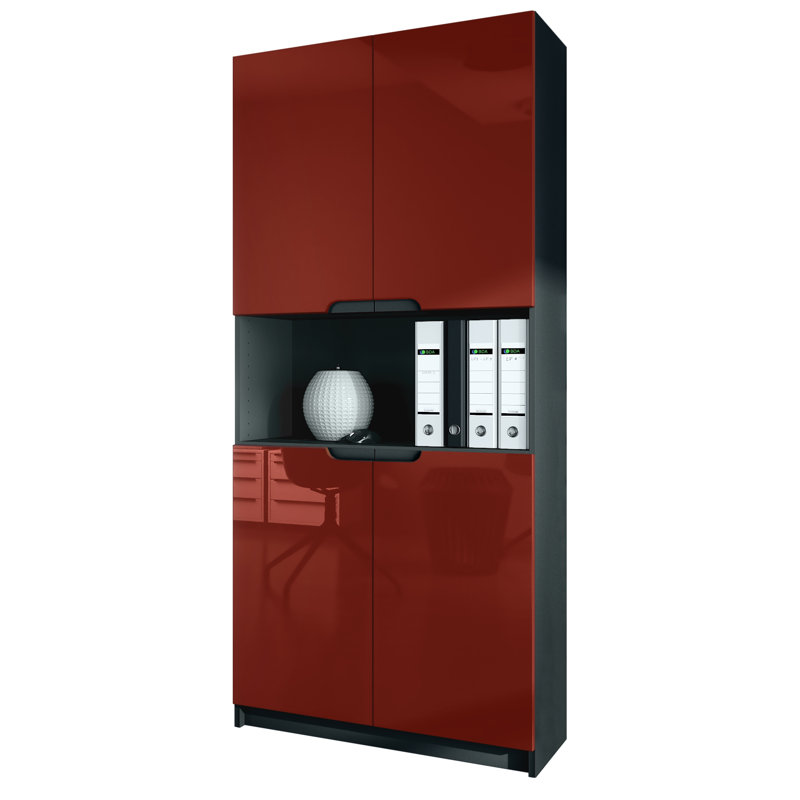 Mazeppa 4 -Door 4 -Shelf, Bordeaux 