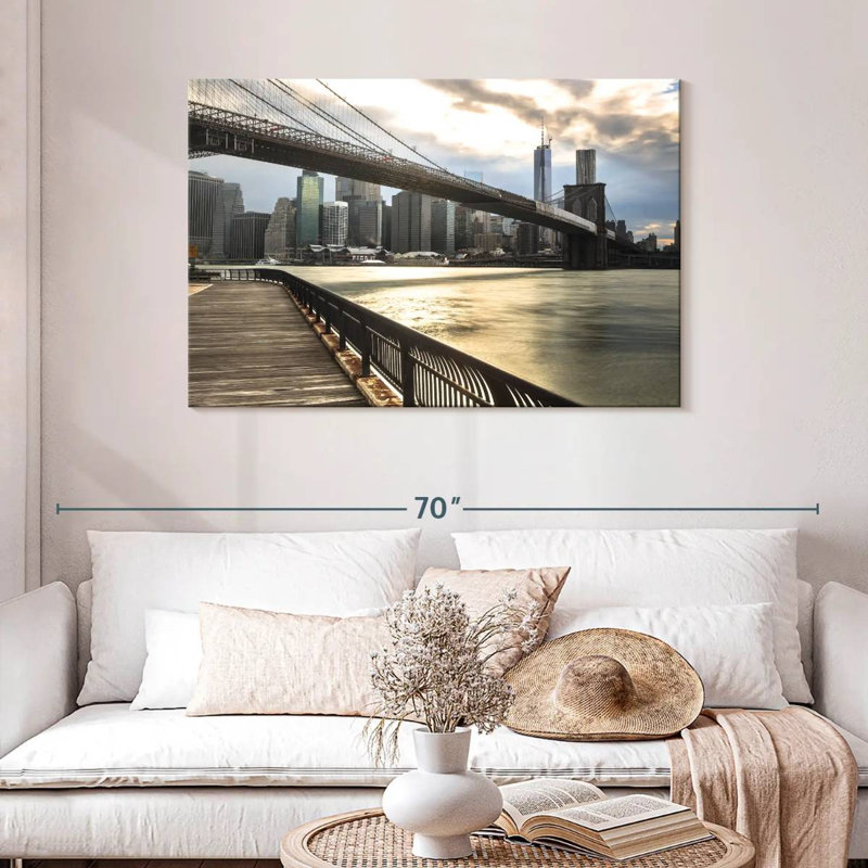 Pont de Senne, New York, Brooklyn, H 30 po x l 45 po