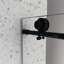 Porte de douche noire matte 6063 -, poulies en acier inoxydable 304 de 70 mm, nettoyage nano facile, fonction de fermeture en verre trempé