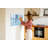 Magnetic Memo Board Whiteboard - 90 x 60 cm - With Marker and Magnets - Triangles abstraction-656892626