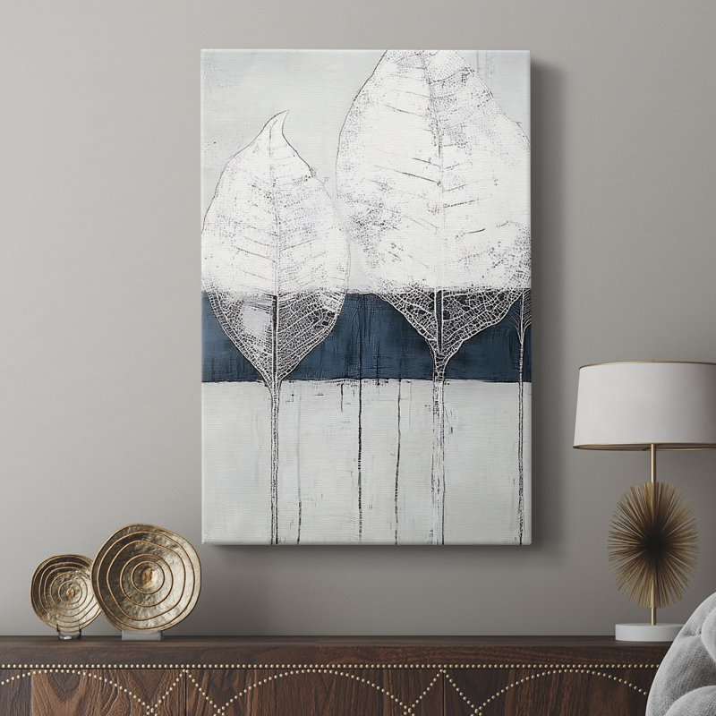 Toile tendue avec châssis abstrait Lxxx - prêt à être accroché , H 48 po x l 32 po