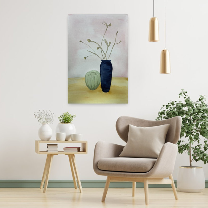 Art contemporain lilas contemporain, H 24 po x l 16 po