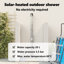 Solar Powered Pvc, Aluminium Free Standing Outdoor Shower and Footwash Spout