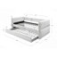 Luxueux lit de jour moderne gigogne escamotable capitonné à boutons cloutés avec garniture cloutée et mobilier de salon-322222066