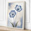 Delicate Blue Blooms Botanical - Wrapped Canvas-519470510-519470511
