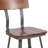 Restaurant Chair with Wood Seat & Back and Powder Coat Frame