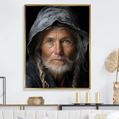 «Woman Typo Pearl Prose», reproduction sur toile encadrée