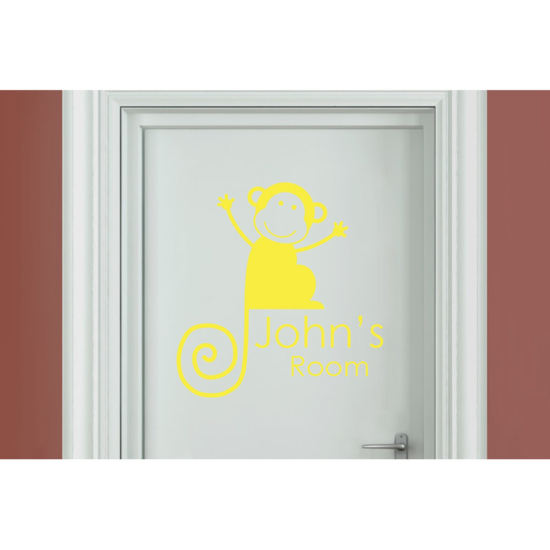 Animals Wall Decal, Bright Yellow