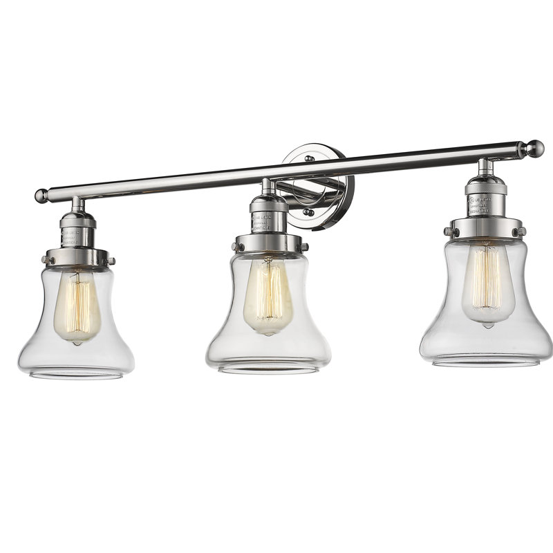 Edda 3 - Light Dimmable Vanity Light, Polished Chrome, Clear