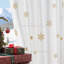 Rideaux de Noël flocons de neige brodés, rideaux blancs-1041865005-1041865007