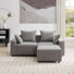 Causeuse modulaire avec repose-pieds Makassar