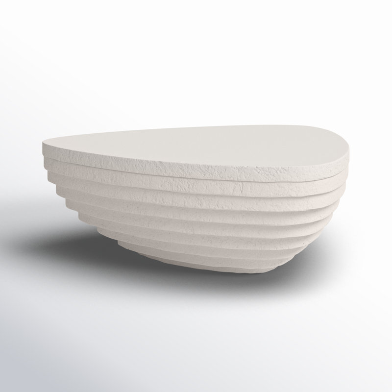 Alcona 37'' Stone Outdoor Coffee Table