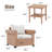 Outdoor 3 Piece Seating Group With Cushions