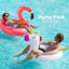 Paquet de 2 flotteurs de piscine licorne flamant rose, tubes de piscine pour flottement, flotteurs de plage amusants, jouets de piscine d'été pour adultes